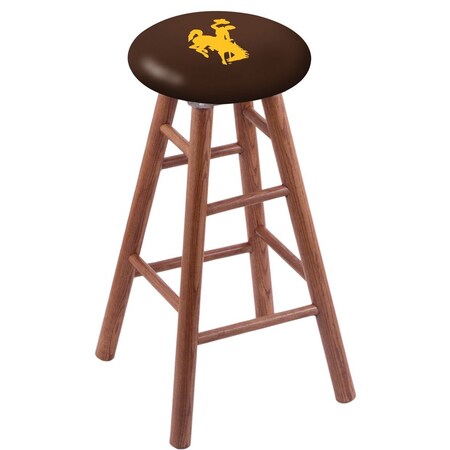 Oak Bar Stool,Medium Finish,Wyoming Seat